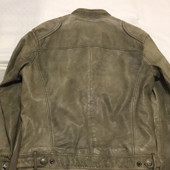 Leather biker jacket - Picture 9 of 10